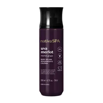 Imagem do produto Nativa Spa o Boticário Uva Merlot - Body Splash Desodorante Colônia 200ml