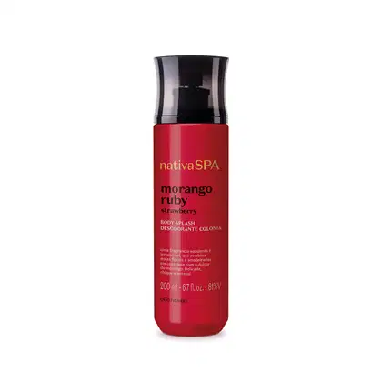 Imagem do produto Body Splash Desodorante Colônia Nativa SPA Morango Ruby 200ml