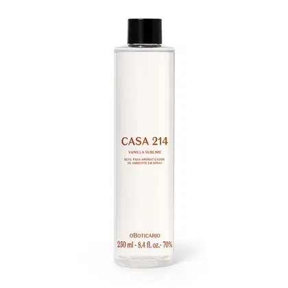 Imagem do produto Casa 214 o Boticário Vanilla Sublime Refil - Aromatizador de Ambiente em Spray 250ml