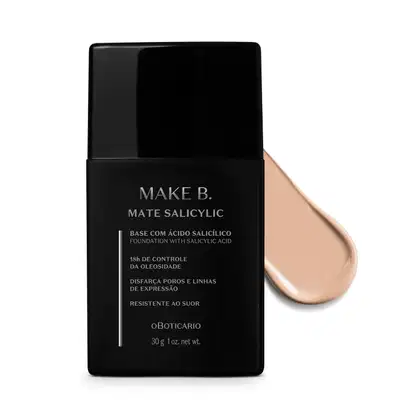 Imagem do produto Base Líquida Efeito Mate Make B. Salicylic 180Q 30g