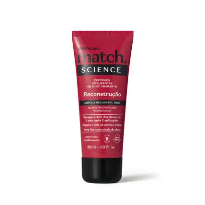 Imagem do produto Ampola Capilar Match Science Reconstrução 30ml