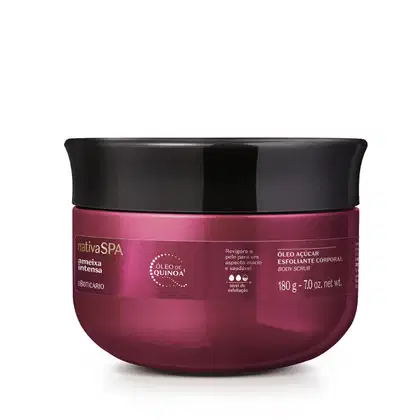 Esfoliante Corporal Nativa Spa Ameixa Intensa traz a fragrância que você já conhece, mais intensa e mais absoluta: agora com o dobro de ameixa mais amada do Brasil