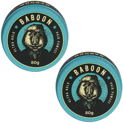 Imagem do produto Kit Baboon 2 Pomadas Ultra Hold Hair Pomade - Frete Grátis!