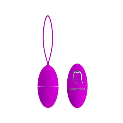 Imagem do produto Vibrador bullet em silicone com 12 modos de vibração e controle remoto sem fio - pretty love joanne | 7,5 x 3,5 cm