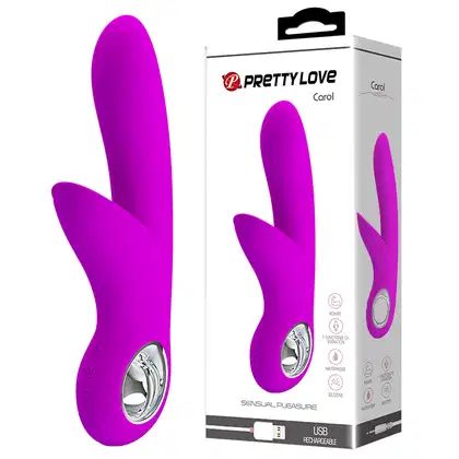 Imagem do produto Vibrador pretty love carol Roxo flexível estimulador de ponto g e clítoris