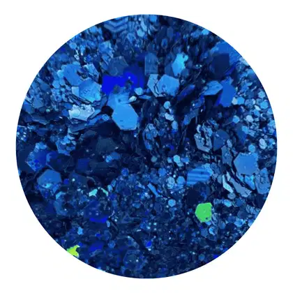 Imagem do produto Glitter Holográfico Flocado Azul Brilhante 3g