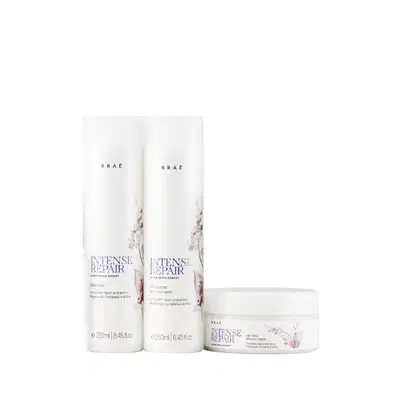 Imagem do produto Kit Braé Intense Repair By Ana Paula Siebert - Shampoo 250ml + Condicionador 250ml + Máscara 200g