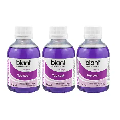 Imagem do produto Blant Base Profissional Top Coat Kit 3un de 120ml