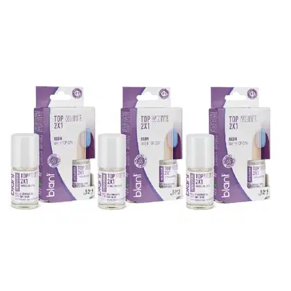Imagem do produto Blant Base Top White 2X1 Kit 3un de 8,5ml