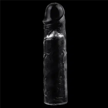 Imagem do produto Capa Peniana Extensora Transparente em Jelly 19cm x 4cm TPE Lovetoy 13,5cm Penetrável