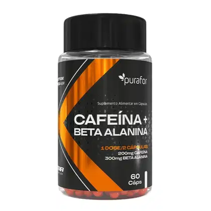 Imagem do produto Cafeína + Beta Alanina Purafor - 60 Caps Xtra Nutrition