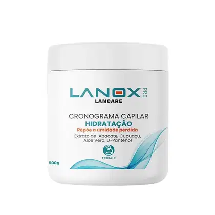 Imagem do produto Máscara Cronograma Capilar Hidratação Lanox Pro Lancare 500g