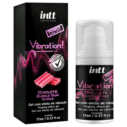 Imagem do produto Gel Beijavel Vibration Power Extra Forte Chiclete 17ml Intt - 2 un
