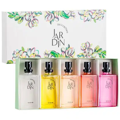 Imagem do produto Kit 5 Miniaturas Jardin (Bergamota Calábria + Rosa Damascena + Nectarina + Flor de Laranjeira + Jasmim Sambac) 25ml Cada