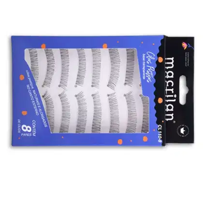 Imagem do produto Cílios Postiços Naturais e Alongados no Canto Externo 8 Pares CL110-8