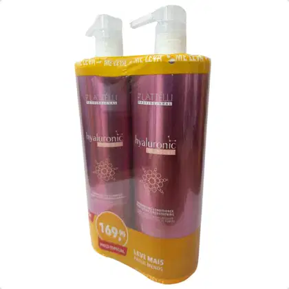 Imagem do produto Combo Shampoo + Condi Hyaluronic 1L Plattelli