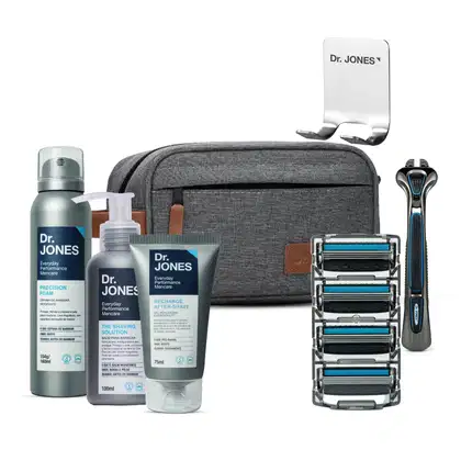 Imagem do produto Combo The Razor 4 Barbear Clássico + Suporte (7 itens)