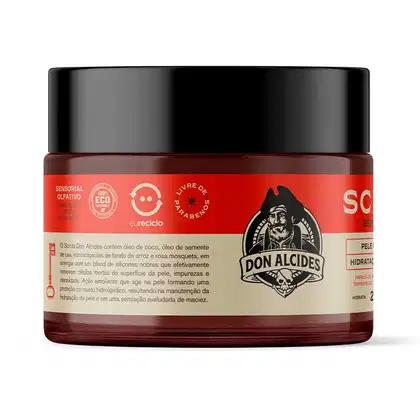 Imagem do produto Scrub Esfoliante Corporal Masculino Amadeirado Antioxidante 280g Don Alcides