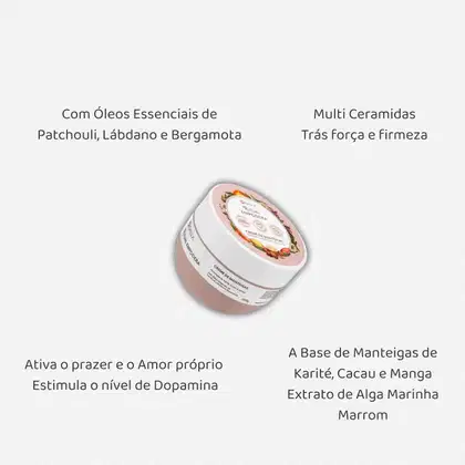 Imagem do produto Creme Hidratante Corporal De Manteigas Com Karité, Patchouli, Lábdano e Bergamota 200g Ritual Empodera Dalla