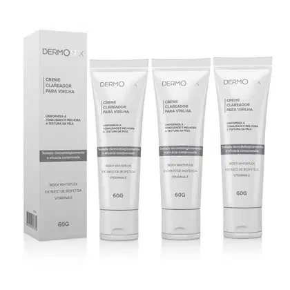 Imagem do produto Kit 3x Clareador Íntimo Feminino Fórmula Exclusiva Dermosex 60g