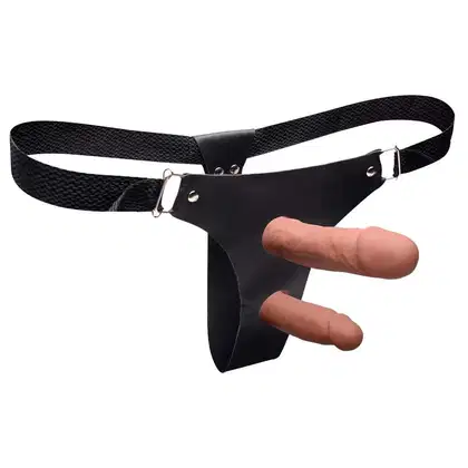 Imagem do produto Cinta Peniana Dp Com 2 Pênis De Borracha Dominatrixxx