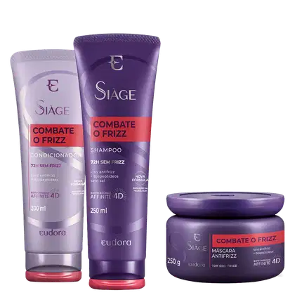 Imagem do produto Kit Eudora Siàge Combate o Frizz Intense (3 Produtos)