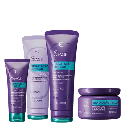 Imagem do produto Kit Eudora Siàge Hidratação Micelar Super (4 Produtos)