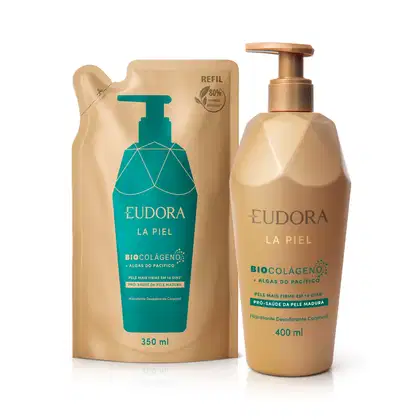 Imagem do produto Kit Eudora La Piel Algas do Pacífico Hidratante Desodorante Corporal + Refil (2 Produtos)