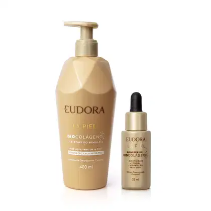 Imagem do produto Kit Eudora La Piel Cristais do Himalaia Hidratante Desodorante Corporal + Sérum Booster de Biocolágeno (2 Produtos)
