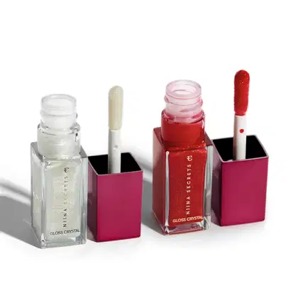 Imagem do produto Combo Gloss Crystal Niina Secrets: Cristal Jaspe 7ml + Holográfico Moon Stone 7ml