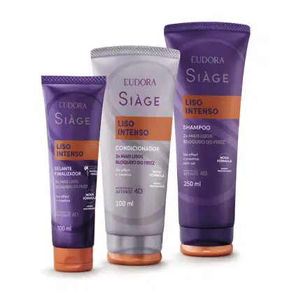 Imagem do produto Combo Siàge Liso Intenso: Shampoo 250ml + Condicionador 200ml + Leave-in Capilar 100ml