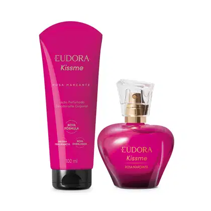 Imagem do produto Combo Kiss Me Rosa Marcante: Desodorante Colônia 50ml + Loção corporal 100ml