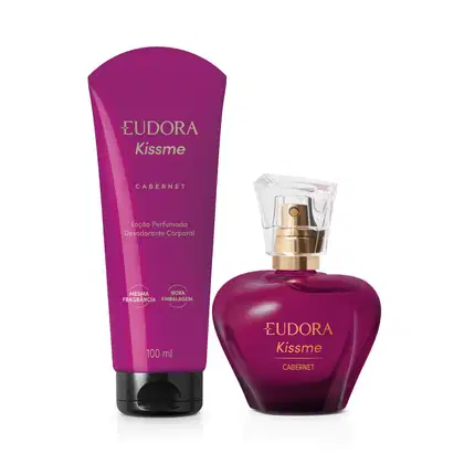 Imagem do produto Combo Kiss Me Cabernet: Desodorante Colônia 50ml + Loção Corporal 100ml