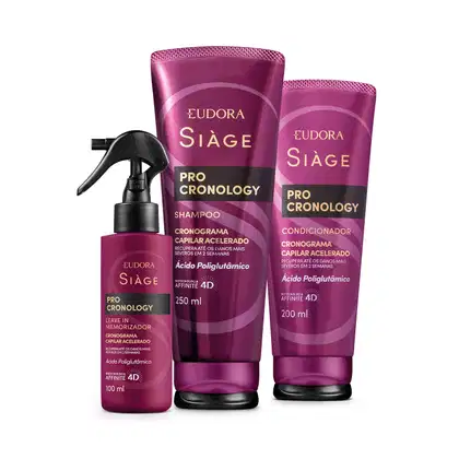 Imagem do produto Kit Eudora Siàge Pro Cronology (3 Produtos)