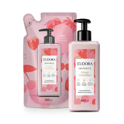 Imagem do produto Combo Instance Frutas Vermelhas: Loção Corporal 400ml + Refil Loção Corporal 350ml