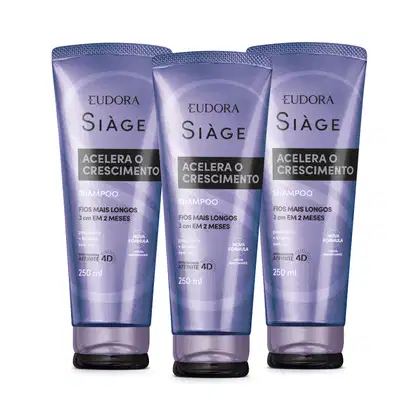 Imagem do produto Combo Siàge Acelera o Crescimento: Shampoo 3x250ml