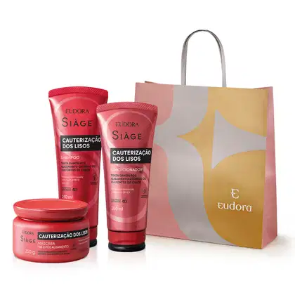Imagem do produto Combo Siàge Cauterização dos Lisos: Shampoo 250ml + Condicionador 200ml + Máscara Capilar 250g + Sacola Presenteável