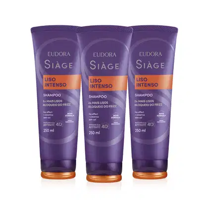 Imagem do produto Combo Shampoo Siàge Liso Intenso 3x 250ml