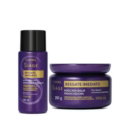 Imagem do produto Kit Eudora Siàge Resgate Imediato Tratamento Lamelar (2 Produtos)
