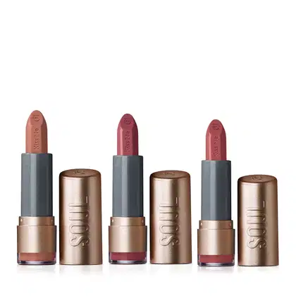 Imagem do produto Combo SOUL Kiss Me Batons: Malva da Moda 3,7g + Avelã 3,7g + Rosa Nude Estilo 3,7g