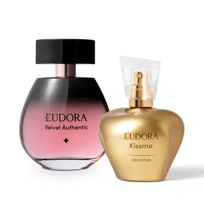 Imagem do produto Combo Eudora Desodorante Colônia: Kiss Me Delicious 50ml + Velvet Authentic 100ml