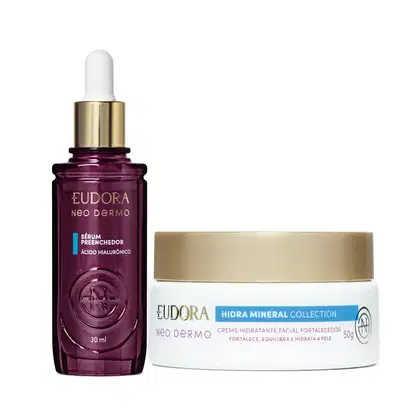 Imagem do produto Kit Eudora Neo Dermo Creme Hidratante Facial Fortalecedor + Sérum Preenchedor (2 Produtos)