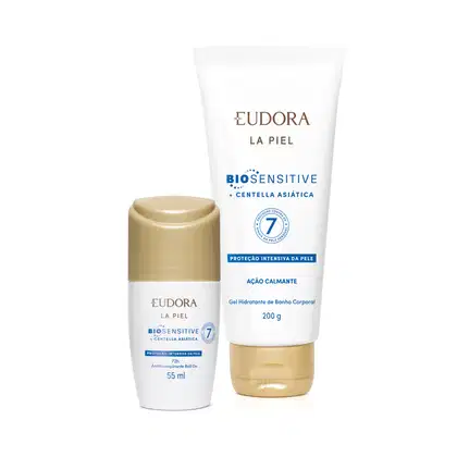 Imagem do produto Combo La Piel Biosensitive + Centella Asiática: Gel de Banho 200g + Antitranspirante Roll-On 55ml