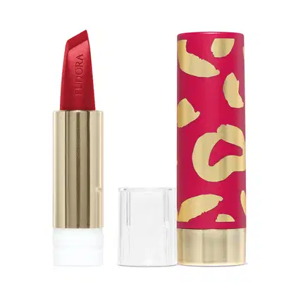 Imagem do produto Combo Glamourosa e Envolvente: Batom Vermelho 3,4g + Case Rosa