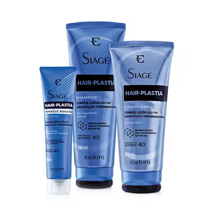 Imagem do produto Combo Siàge Hair-Plastia: Shampoo 250ml + Condicionador 200ml + Booster Pro-aging 100ml
