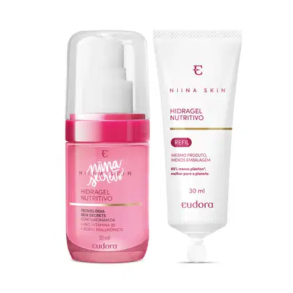 Imagem do produto Combo Niina Secrets Skin: Hidragel Nutritivo 30ml + Refil 30ml