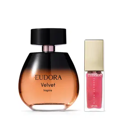 Imagem do produto Conjunto Velvet Inspire Eudora - Desodorante Colônia  100ml + Lip Oil 7ml