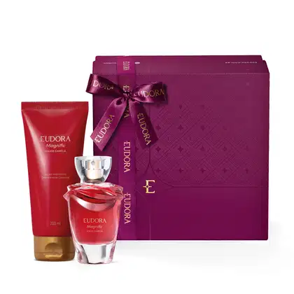 Imagem do produto Combo Presente Magnific Rouge Camélia: Desodorante Colônia 75ml + Loção Desodorante  Hidratante 200ml + Caixa de presente