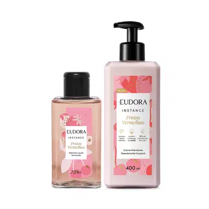 Imagem do produto Combo Instance Frutas Vermelhas: Sabonete Líquido 75ml + Creme Hidratante Desodorante Corporal 400ml
