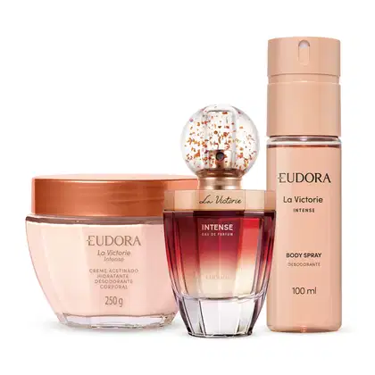 Imagem do produto Combo La Victorie Intense: Eau de Parfum 75ml + Body Spray 100ml + Creme Acetinado 250g